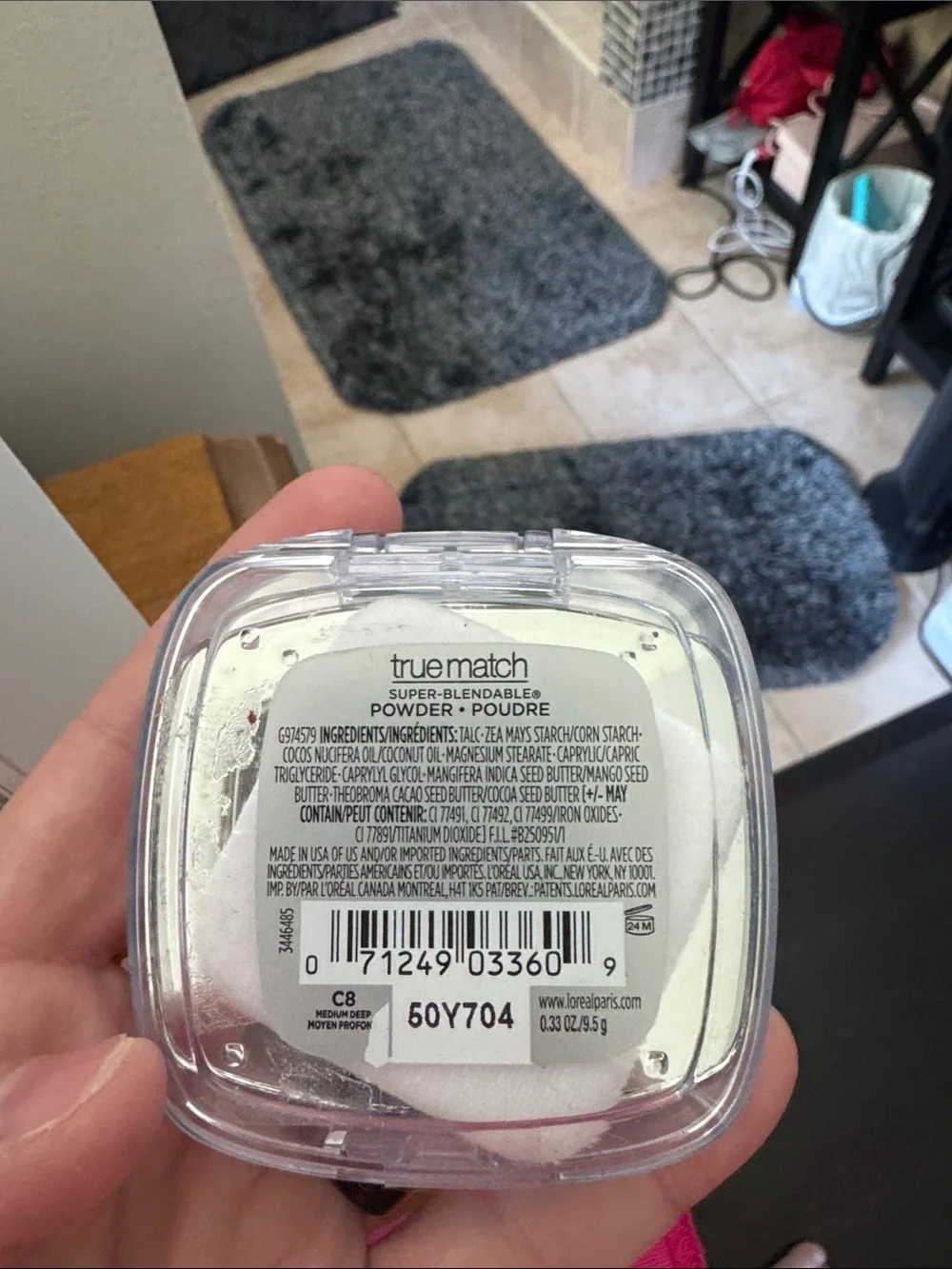 L'Oreal True Match Powder C8 Medium Deep - Warm Brown Compact